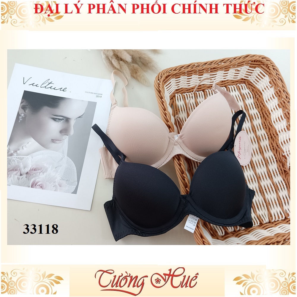 Áo lót nữ Marguerite-Paris 33118 áo nâng ngực trơn.