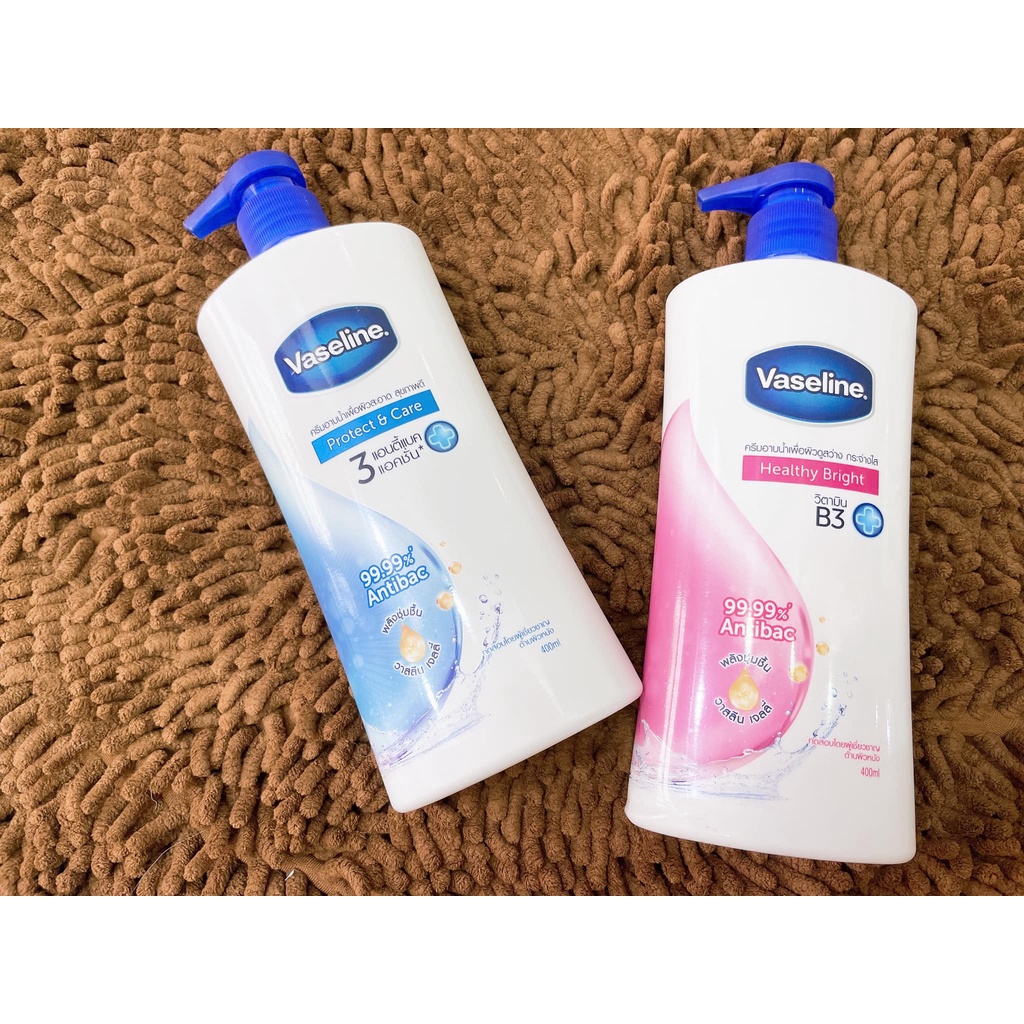 Sữa tắm Thái Lan Vaseline Healthy Plus Healthy Bright / Protect & Care Twin pack 400 ml Thái lan | BigBuy360 - bigbuy360.vn