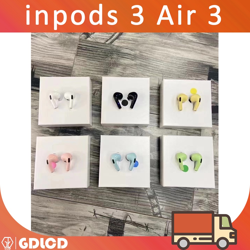 Tai nghe bluetooth tai nghe ko dây táo 3 3 tws 3 aron 2022 mới Cảm biến Định vị Đổi tên Sạc ko dây Dùng Cho IOS