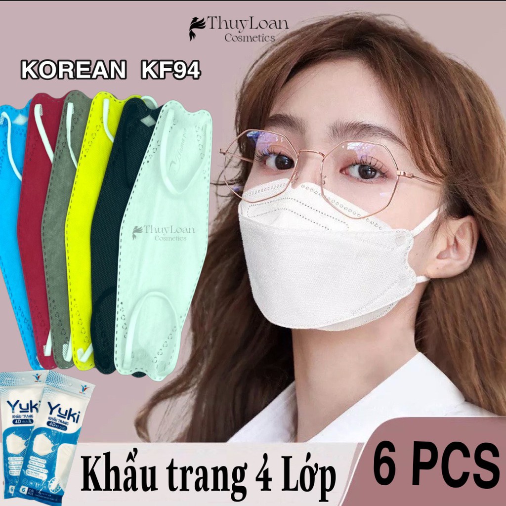 Khẩu trang kháng khuẩn 4D Landmark túi 6 cái