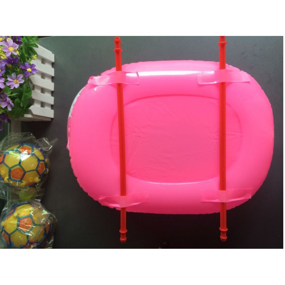 BÓNG PHAO HÌNH CON VẬT 40CM CÓ BÁNH XE KÉO, BÓNG NHỰA PVC BƠM HƠI