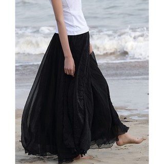 Váy maxi chiffon phong cách Bohemian