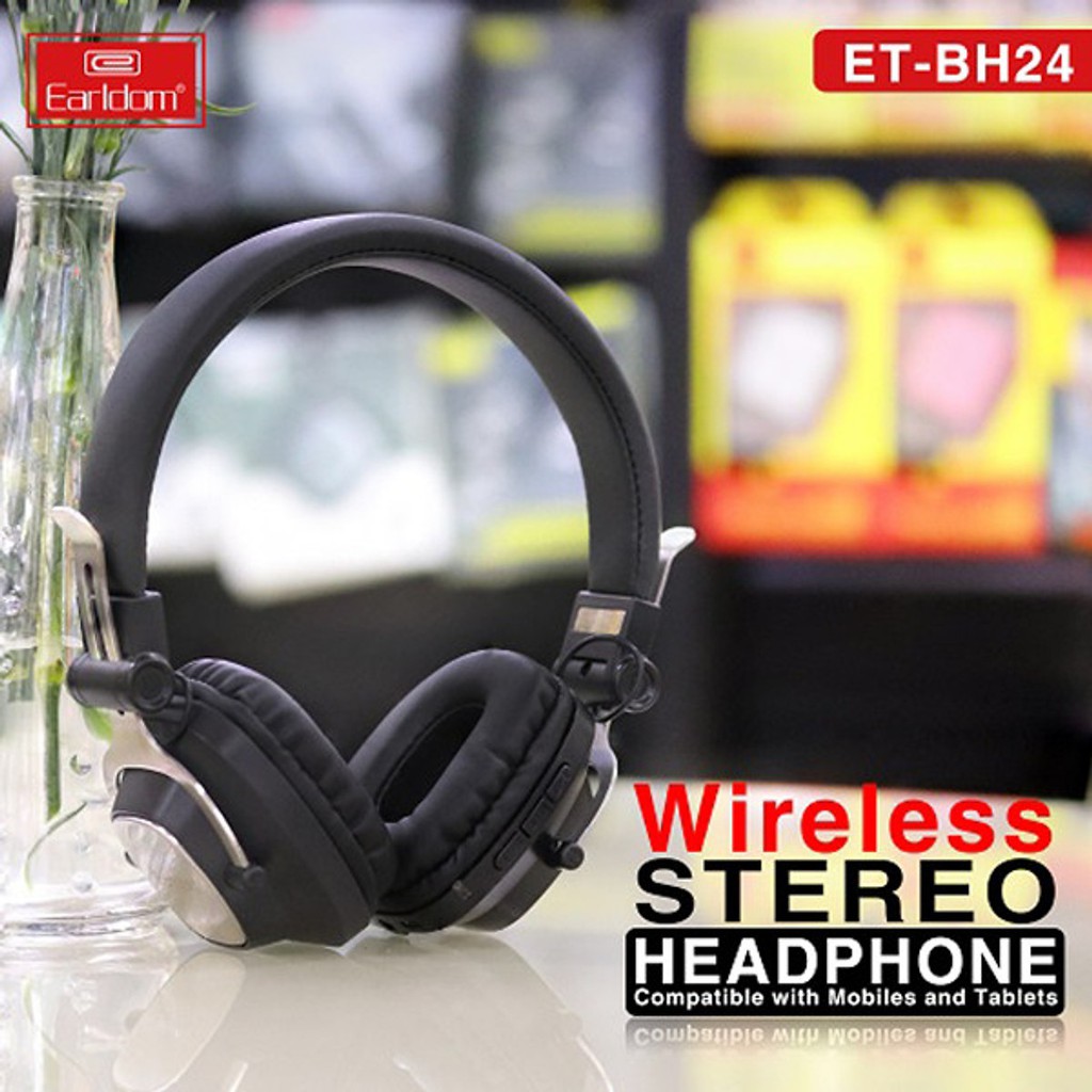 Tai Nghe Bluetooth Chụp Tai Thể Thao Earldom BH24 - Hàng Chính Hãng BH 12 Tháng