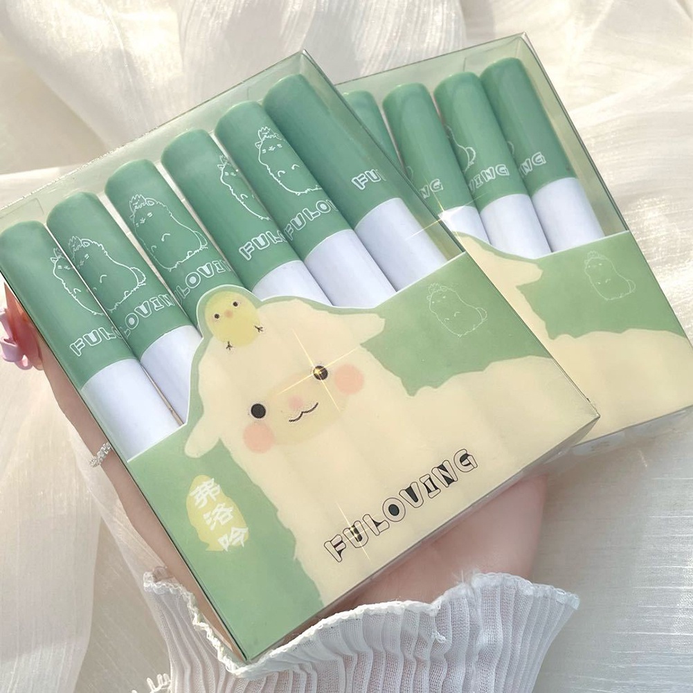 Bộ 6 thỏi son kem lì FuLoving mịn như nhung vỏ in hình lạc đà dễ thương