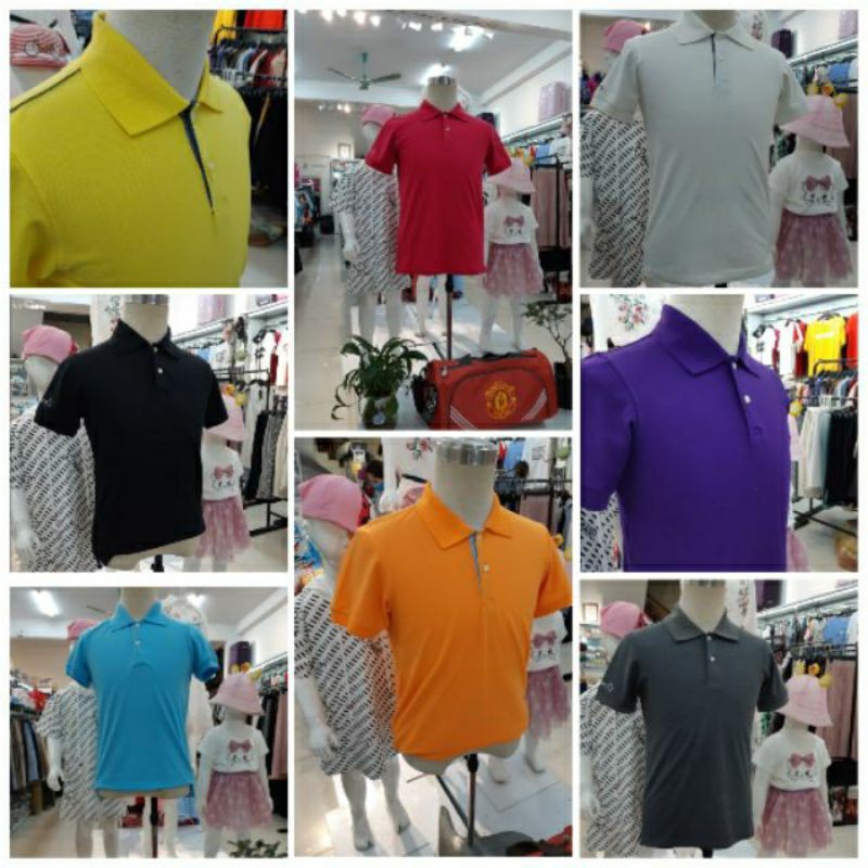 Áo phông nam cổ bẻ cá sấu co dãn 90% cotton