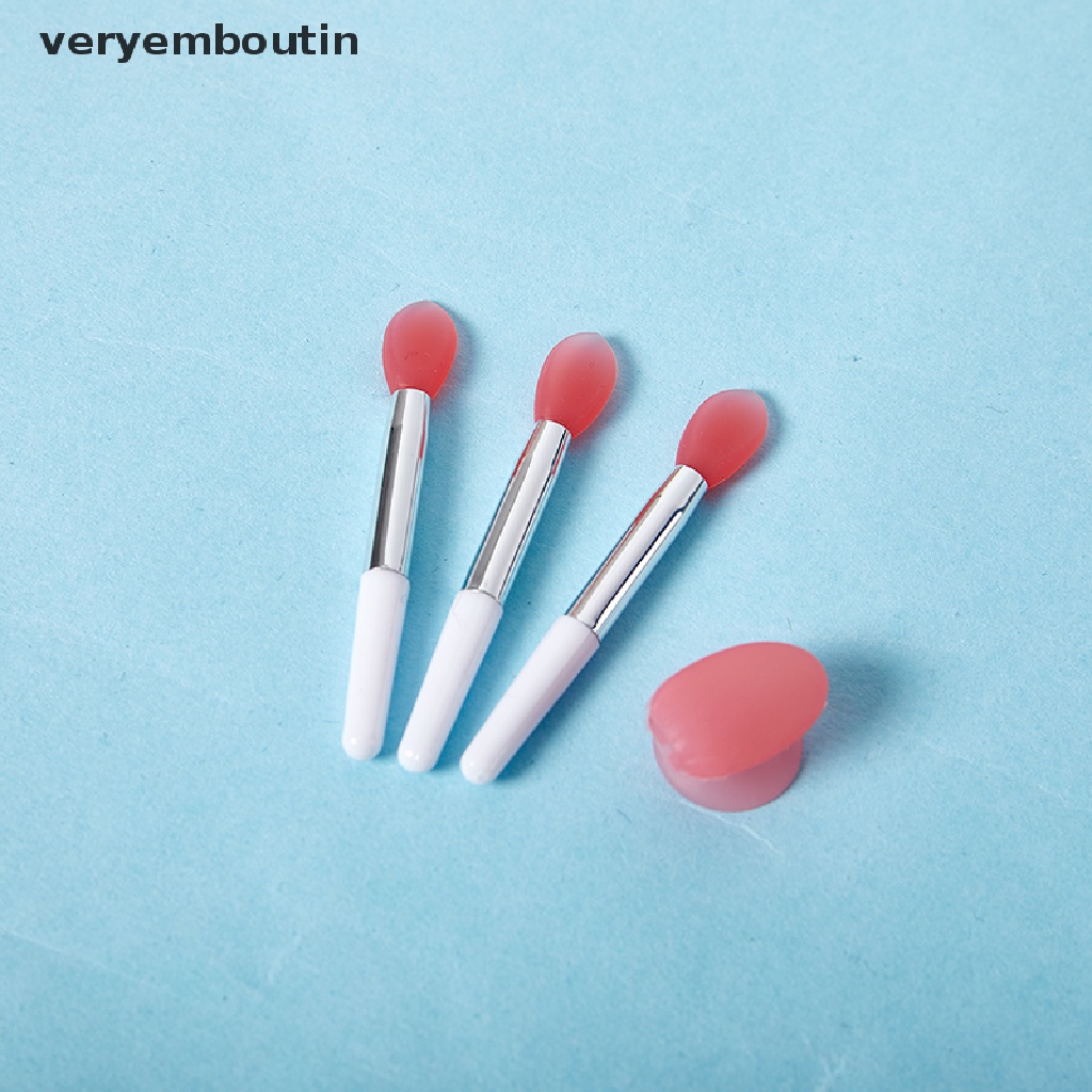 Cọ Đắp Mặt Nạ Môi Bằng Silicone Kèm Nắp Đậy Chống Bụi Tiện Lợi