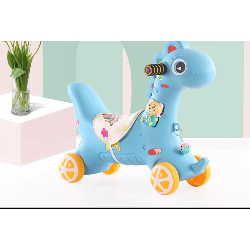 Đồ Chơi Ngựa Bập Bênh Kiêm Xe Chòi Chân Cho Bé