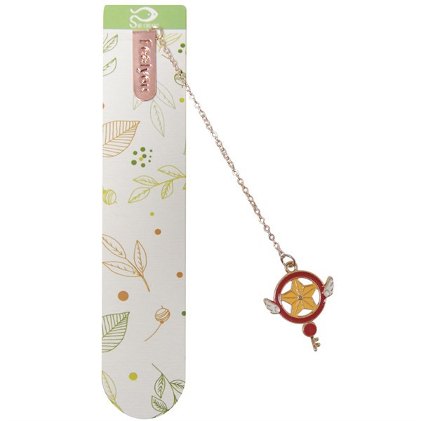 Bookmark Kẹp Sách Kim Loại Phối Charm Hình Cardcaptor - Mẫu 2