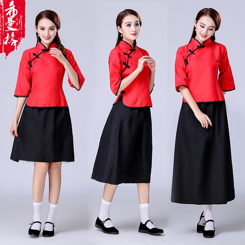 Trang Phục Nữ Bến Thượng Hải Trang Phục Nữ Sinh Trung Hoa