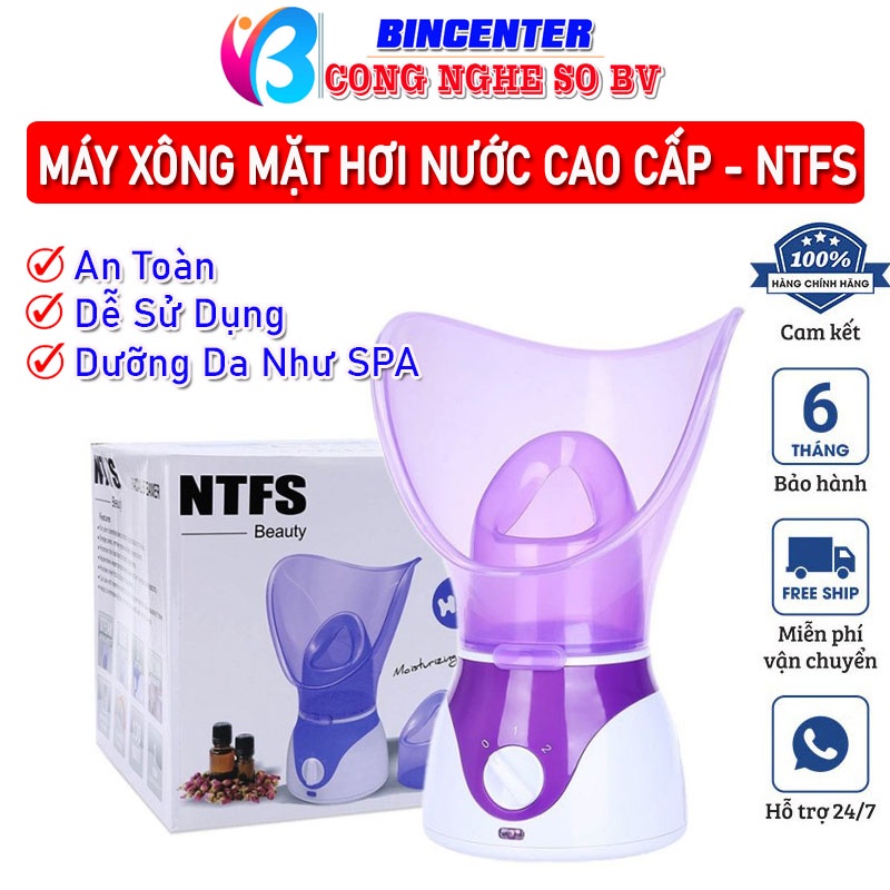 Máy xông mặt mũi họng mini NTFS, Máy xông hơi mini thảo dược hoa quả, Xông hơi mũi thông minh an toàn, tiện dụng