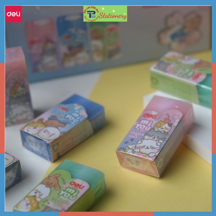 Gôm Tẩy Deli MiYou hình dễ thương H303, H304