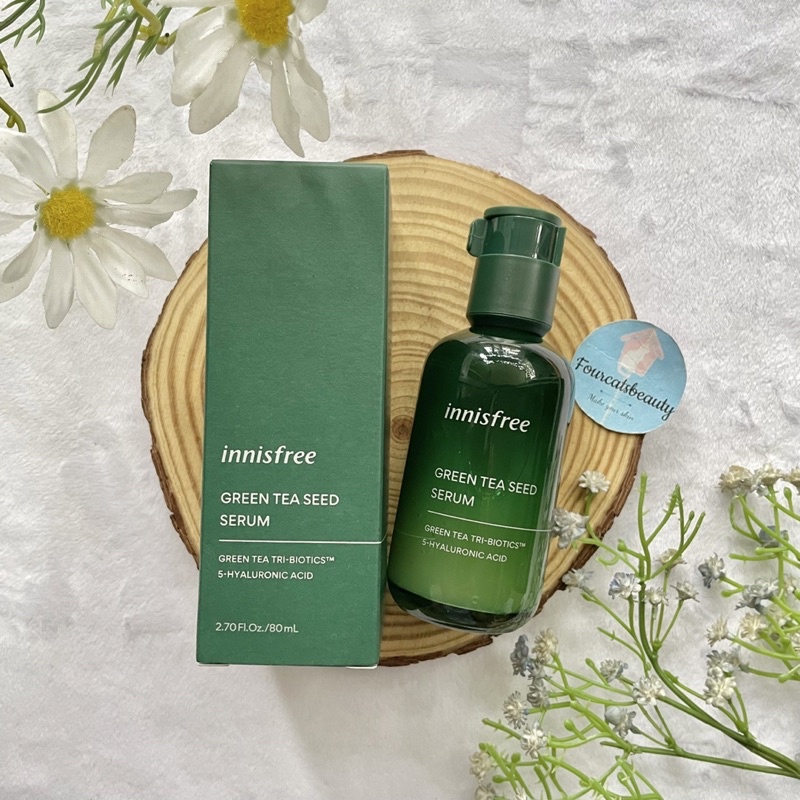 Tinh Chất Dưỡng Ẩm Sâu, Phục Hồi Da Mụn Innisfree Green Tea Seed Serum 80ml