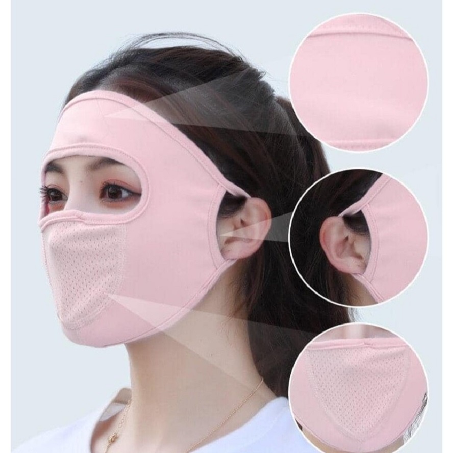 Khẩu trang ninja che kín mặt - khẩu trang vải chống nắng chống tia UV hot hè 100165