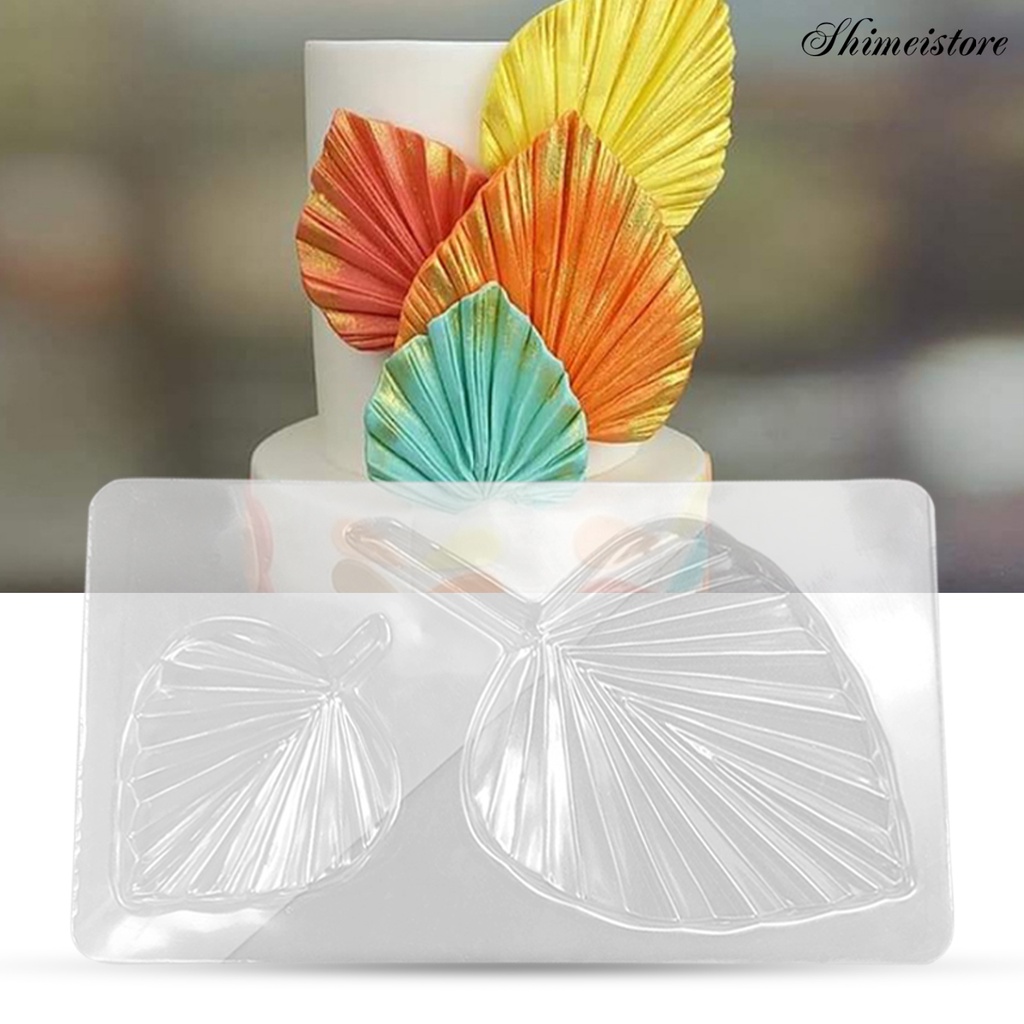 Khuôn Nhựa Trong Suốt Tạo Hình Chiếc Lá Trang Trí Bánh Kem DIY 5 Cái
