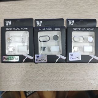 [Sale Giá Gốc] Bộ Viền Kim Loại  Bảo Vệ Camera + Nút Home + Chân Sạc Cho iPhone 7plus/8plus - X/Xsmax