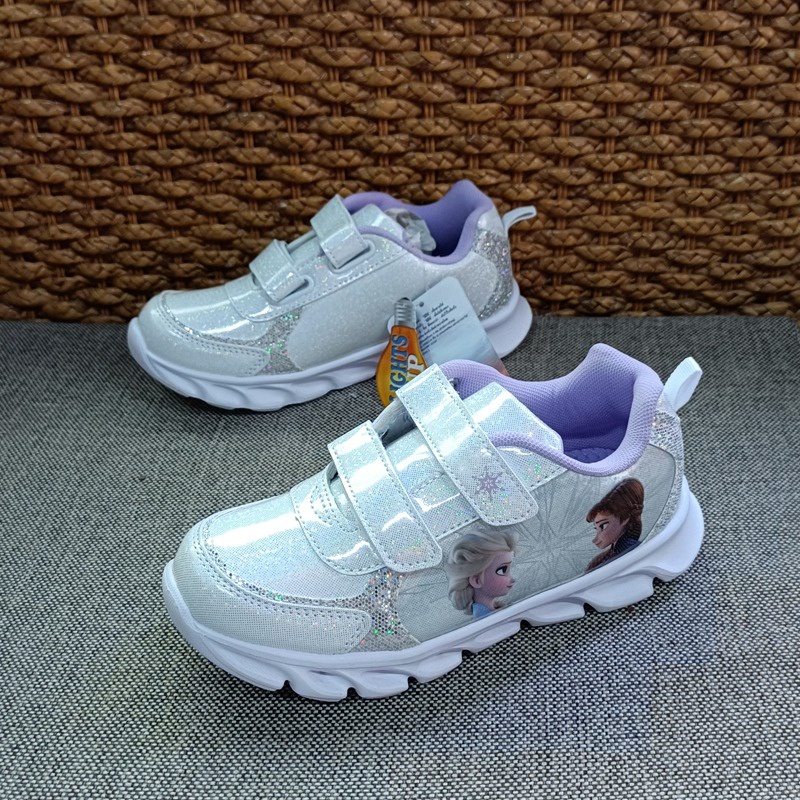 Giày thể thao công chúa Elsa cho bé 4-9 tuổi có đèn led phát sáng