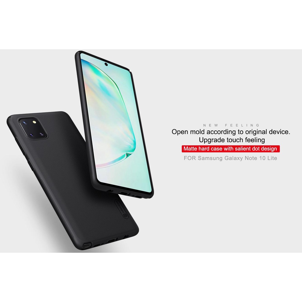Ốp Lưng Nillkin Sần Cho Samsung Galaxy Note 10 Lite, Ốp Lưng Cứng Nillkin Sần Cho Galaxy Note 10 Lite. Filo Shop