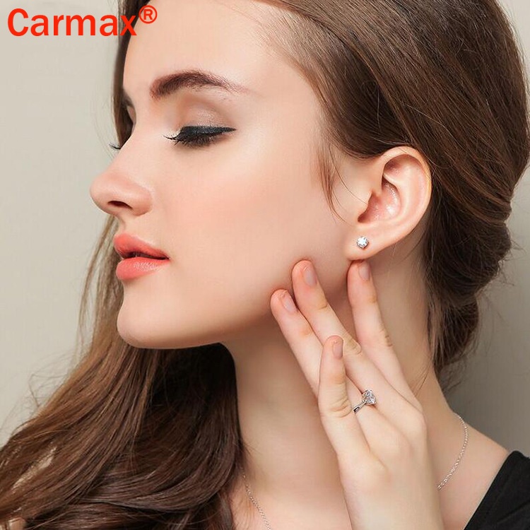 Bông Tai Hình Moissanite Đơn Giản Thời Trang