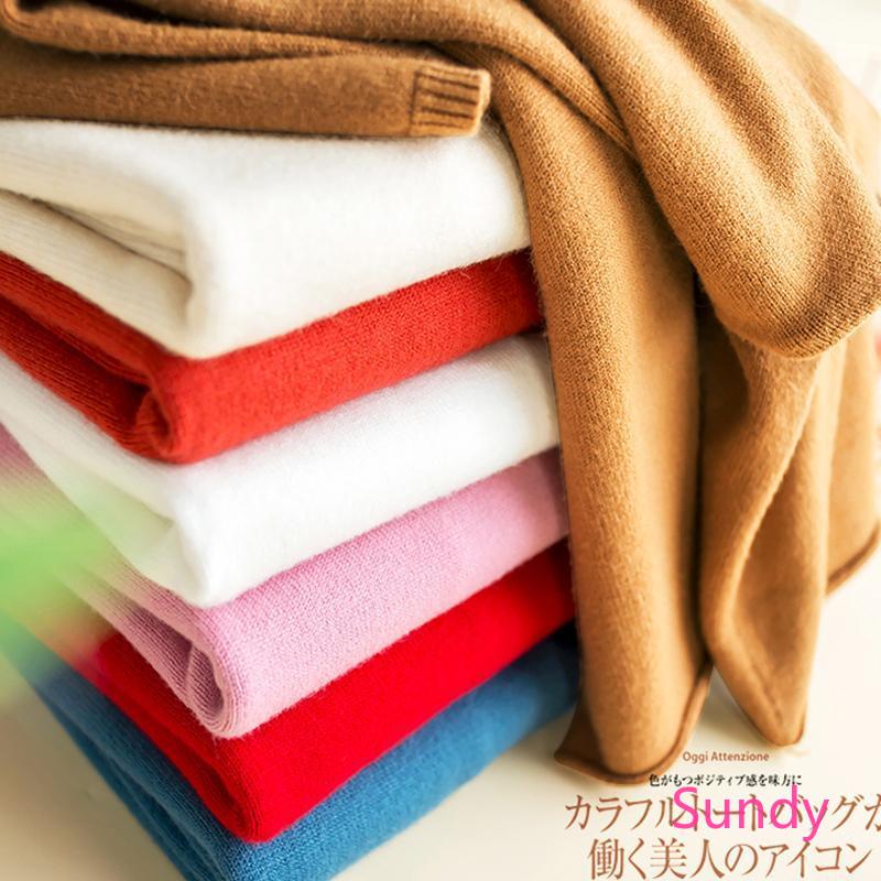 Áo thun cổ lọ thời trang nữ màu trơn