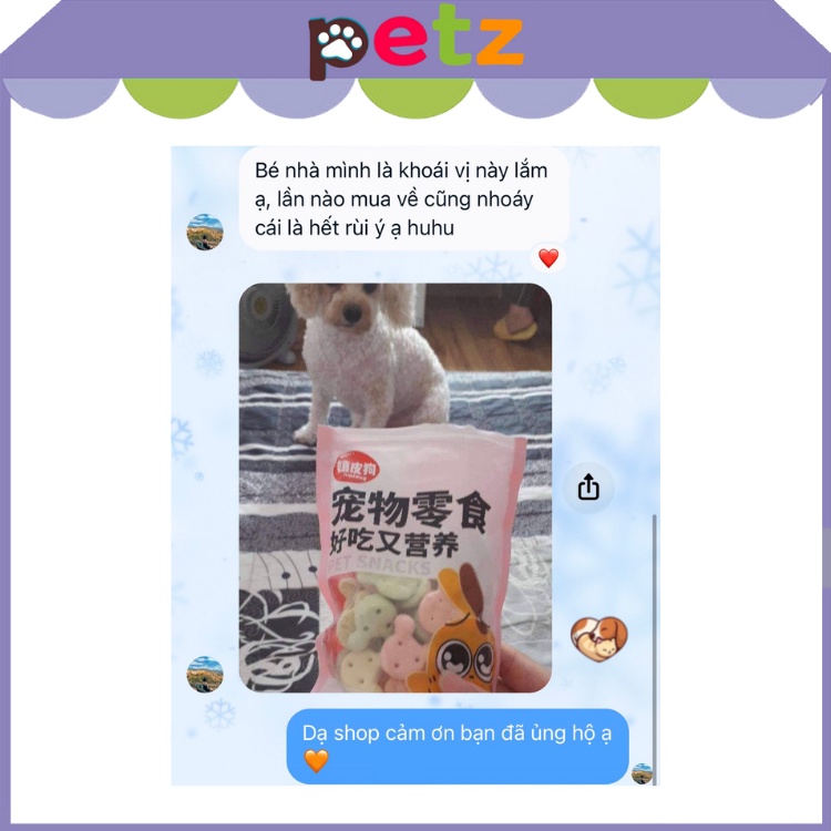 Bánh thưởng cho chó mèo PETZ đồ ăn vặt cho thú cưng