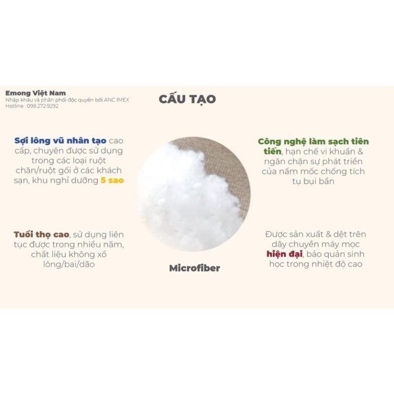 Gối chống trào ngược Emong Hàn Quốc - Chính hãng