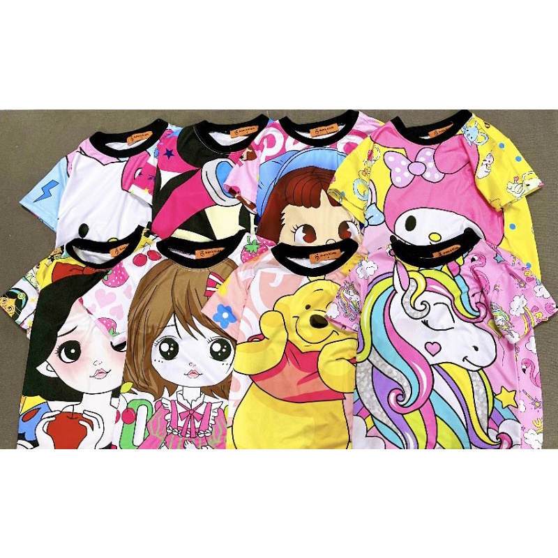 Bộ ngố thun lạnh in hình siêu mềm đẹp cho bé gái size từ 22 đến 40kg - Bộ quần áo bé gái - sỉ quần áo trẻ em