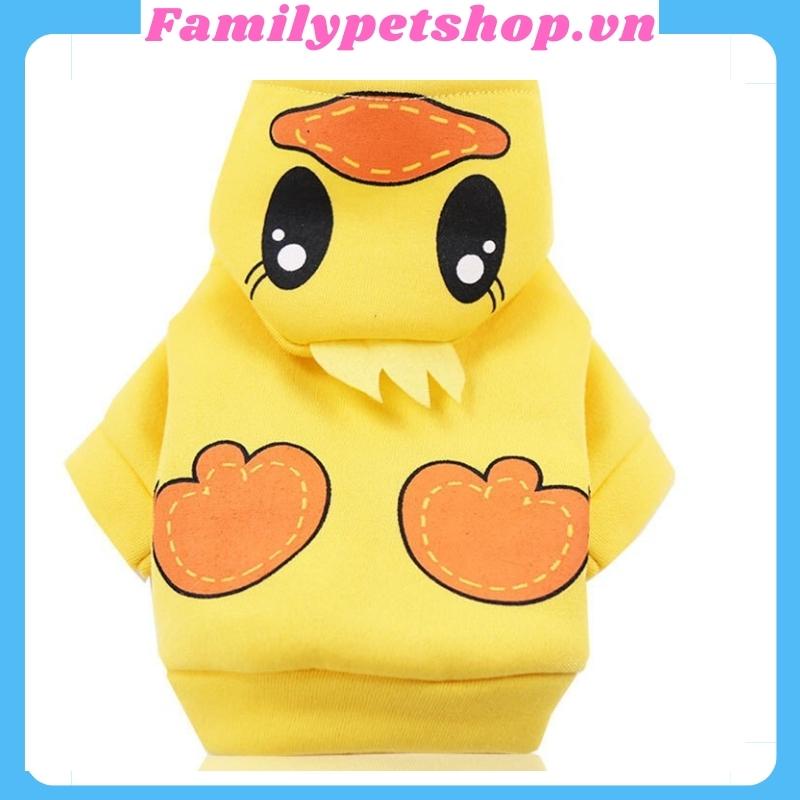 Áo cho chó mèo mẫu áo nỉ mùa đông có mũ siêu ấm-familypetshop.vn