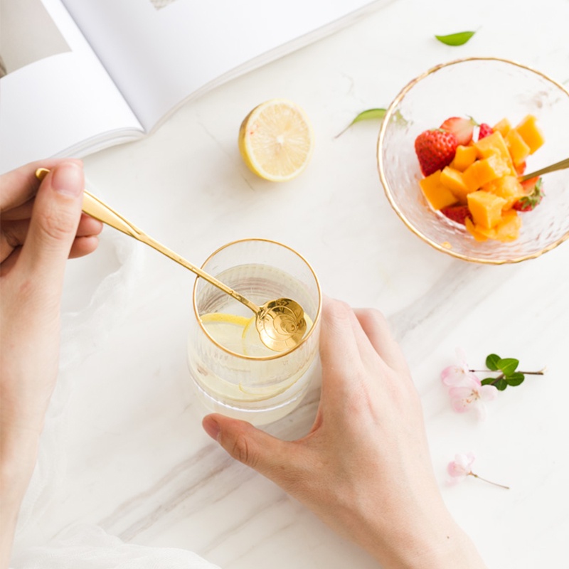 Muỗng Cà Phê Bằng Thép Không Gỉ Hình Bông Hoa