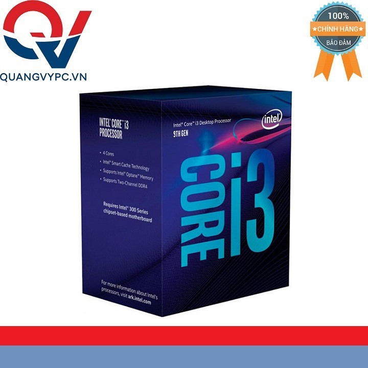 Vi xử lý CPU Intel Core i3 9100 4 nhân 4 luồng Chính hãng