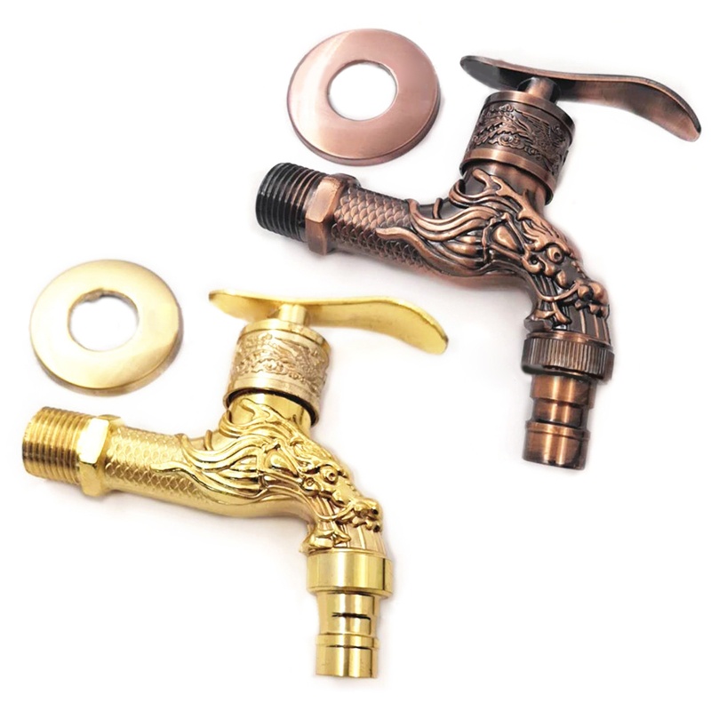 Vòi Nước Họa Tiết Rồng Độc Đáo Trang Trí Sân Vườn / Nhà Tắm