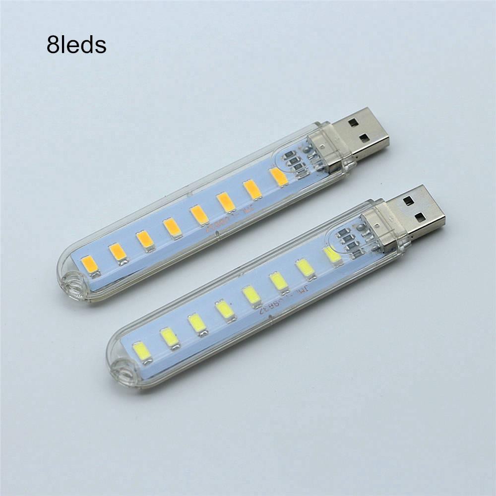 Thanh đèn LED mini gồm 3/8 bóng thiết kế cổng cắm USB thích hợp để bàn học [ĐƯỢC XEM HÀNG TRƯỚC KHI THANH TOÁN] magic