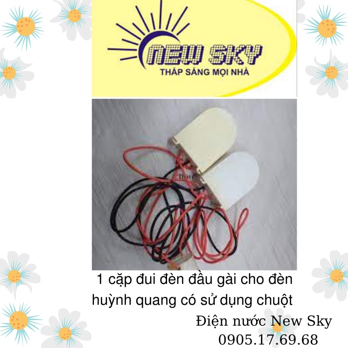 1 cặp đui đèn đầu gài cho đèn huỳnh quang có sử dụng chuột
