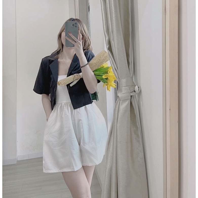 Váy quây + áo vest dáng ngắn hàng quảng châu ( ảnh thật) | BigBuy360 - bigbuy360.vn