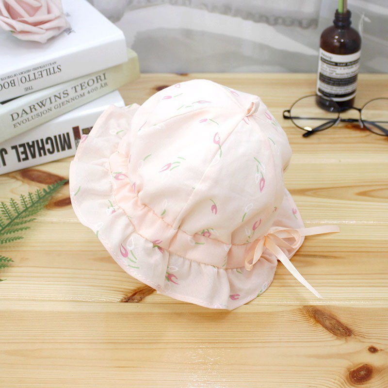 Mũ tai bèo in họa tiết hoa đáng yêu dễ thương cho bé