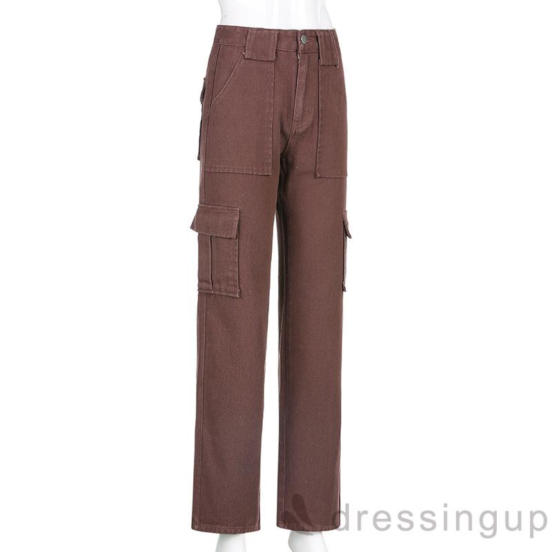 Quần jeans dài ống rộng thời trang dành cho nữ