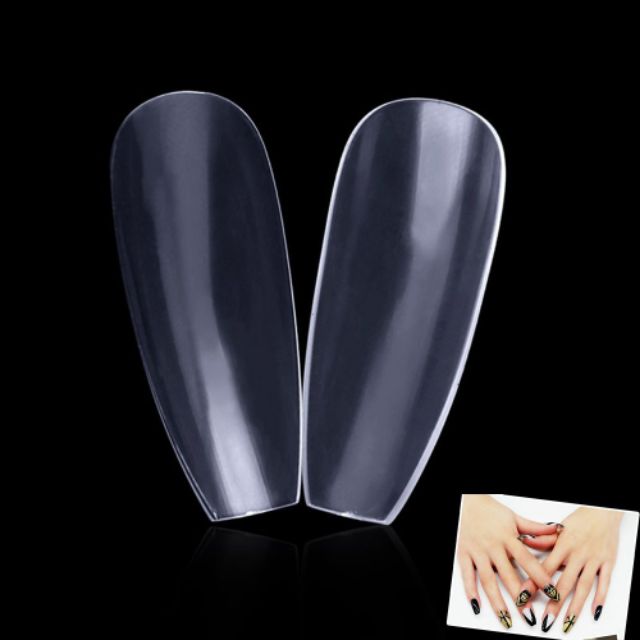 Bộ 10 móng giả tự nhiên trong suốt hàng Pháp