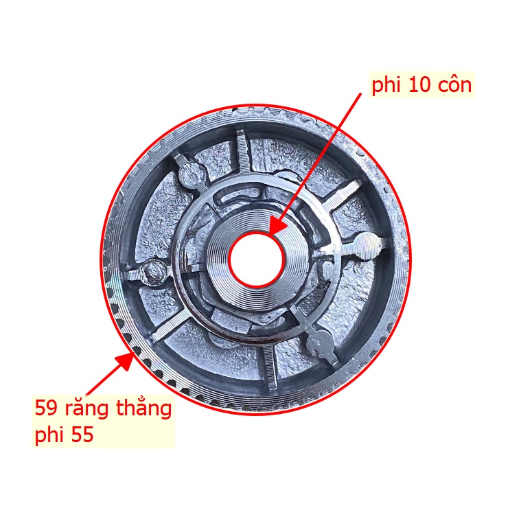 (Bộ 2 chi tiết) Buly - Buli máy chà nhám tăng Makita 9403, MT940 AST610 - Phần chạy dây curoa (2 chi tiết)