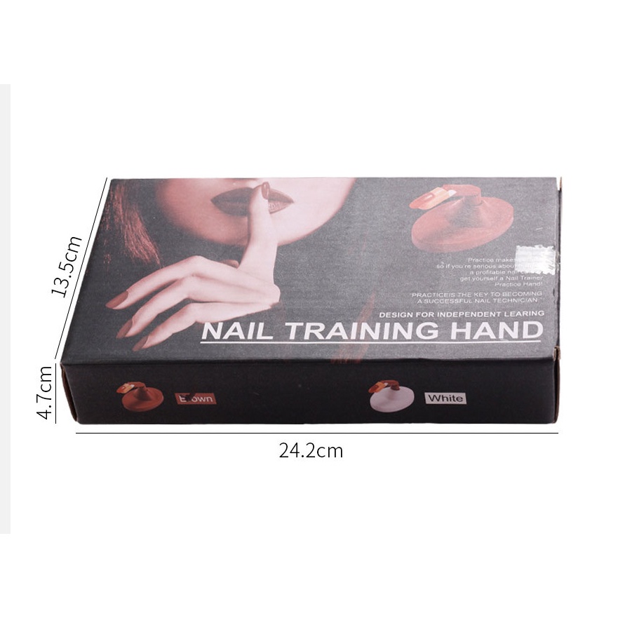 Mô hình ngón tay Foreverlily có móng và đế dùng cho trưng bày thực hành trang trí móng nghệ thuật cho người mới bắt đầu