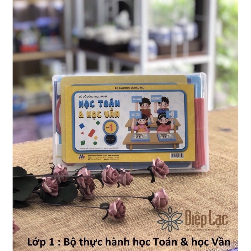 bộ đồ dùng học tập lớp 1 (Học Toán&amp;Học Vần Nhật Hoa Minh )