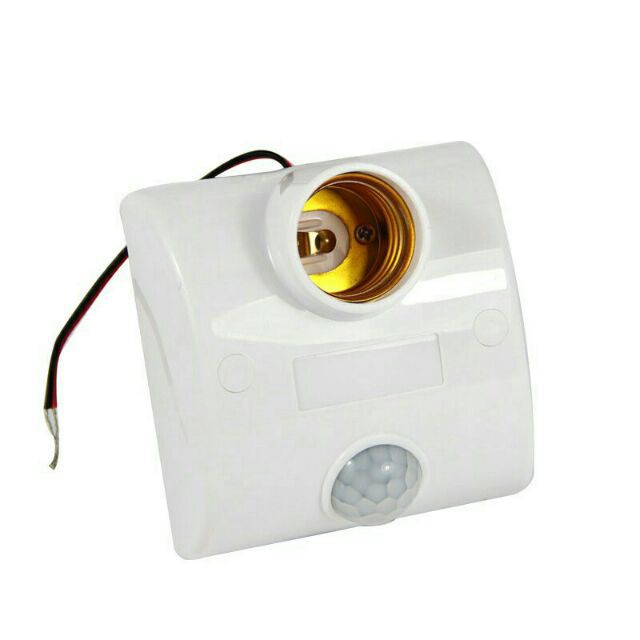 XẢ KHO -  Đuôi đèn cảm ứng chuyển động hồng ngoại E27, đui đèn cảm biến chuyển động hồng ngoại E27 BTC01