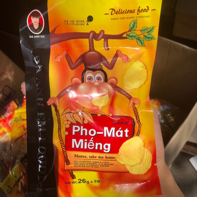 10 GÓI KHỈ SNACK PHÔ-MÁT MIẾNG BIMBIM CHUA NGỌT