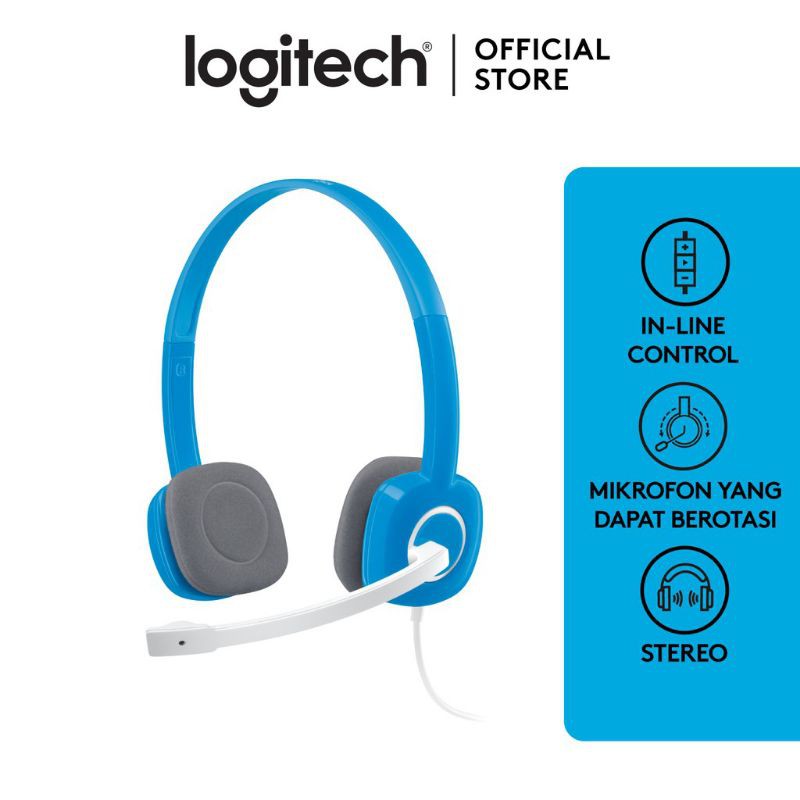 Tai Nghe cao cấp Logitech H150 (2 Jack Cắm Mic và Tai Nghe) - Hàng Chính Hãng Bảo Hành 2 Năm