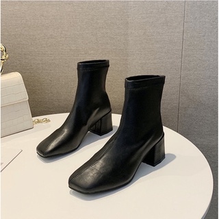 [Ảnh thật] Boots cổ ngắn Hàn Quốc cao 6cm