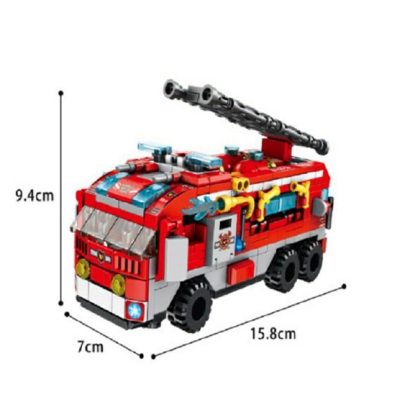 Bộ đồ chơi lắp ráp lego cứu hỏa 12in1 557 và 561 chi tiết