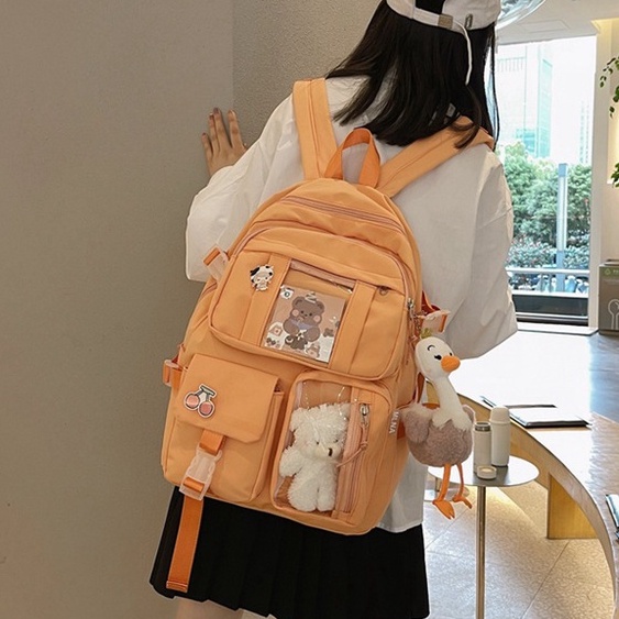 Balo nữ đi học thời trang cá tính ZIME cặp đi học nam nữ đẹp cao cấp phong cách unisex