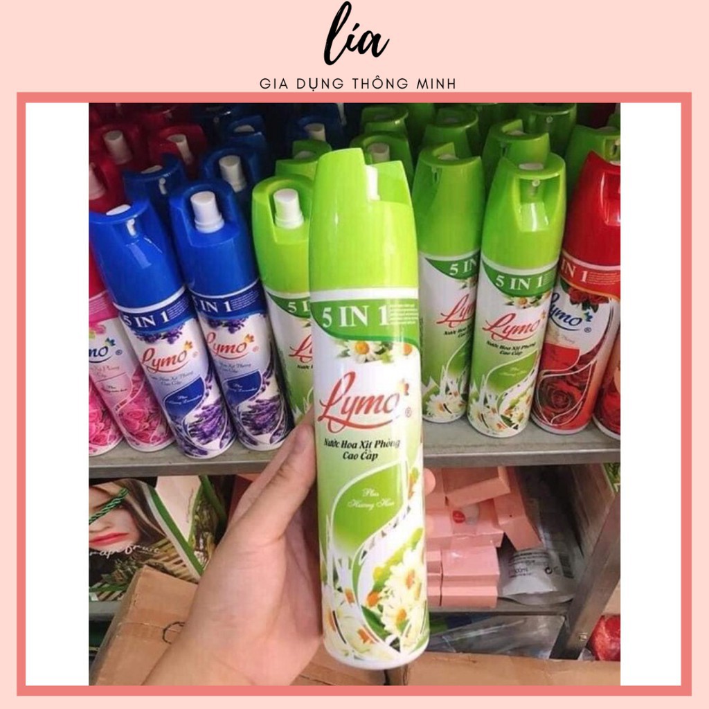 XỊT PHÒNG HƯƠNG NƯỚC HOA LYMO 350ML