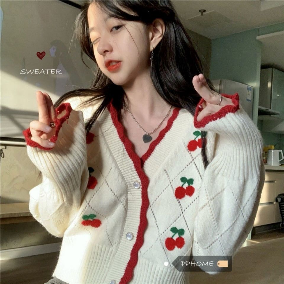 Áo khoác Cardigan ngắn cho nữ mùa xuân thu năm 2021