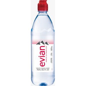 Nước suối Pháp hiệu Evian nắp thể thao 750ml