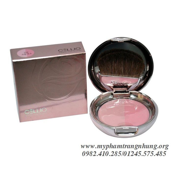 PHẤN MÁ HỒNG CELLIO SHINING BLUSHER