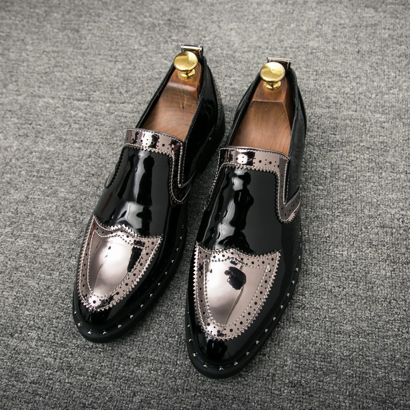 Men's leather shoes exquisite design elegant fashion